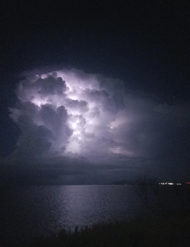 Lighting storm Guantanamo Bay Cuba