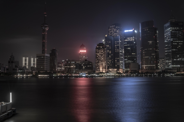 lights off Shanghai China