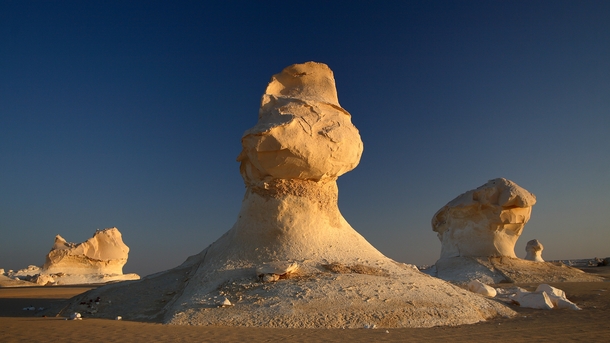 Lime rock formation in White Desert Egypt  photo by Dietmar Temps