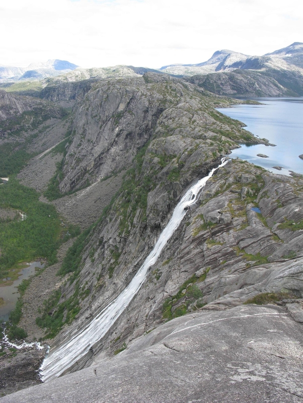 Litlverivassfossen Rago Nasjonalpark Srfold Nordland Norway -- 