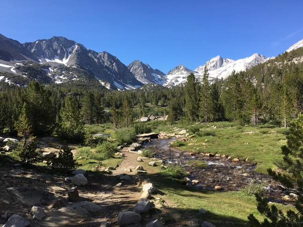 Little Lakes trail Sierra Nevadas CA 