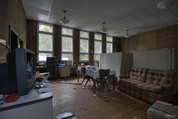 Living Quarters of an Abandoned Research Facility Filled with Creepy Specimens 