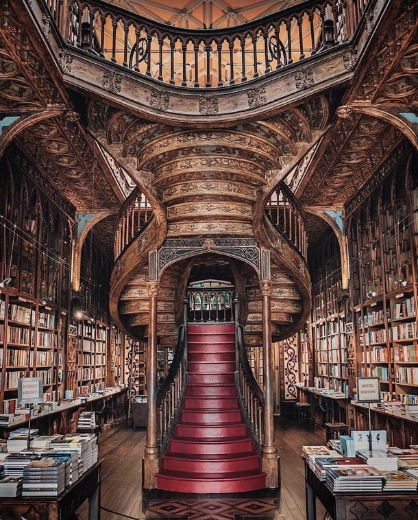 Livraria Lello Library in Portugal Apparently one of the J K Rowlings inspirations 