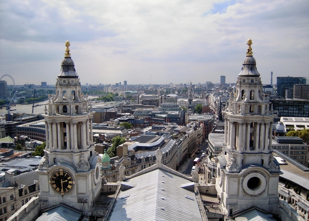 London England as seen from St Pauls Cathedral 