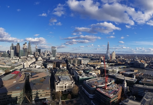 London Skyline from the top of St Pauls