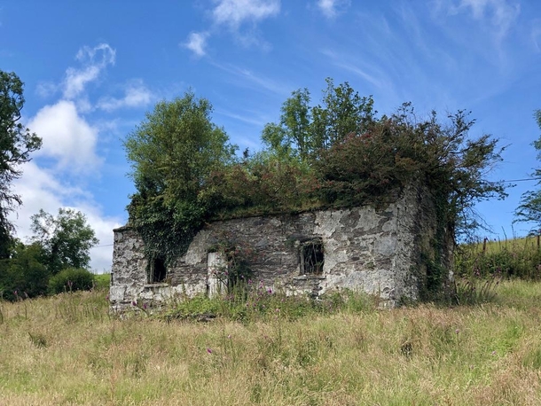 Long abandoned cottage in Kenmare Co Kerry Ireland 