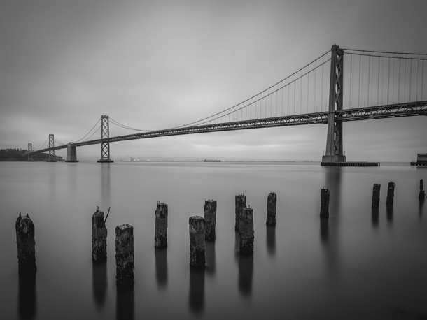 Long exposure from a cloudy San Francisco Bay 