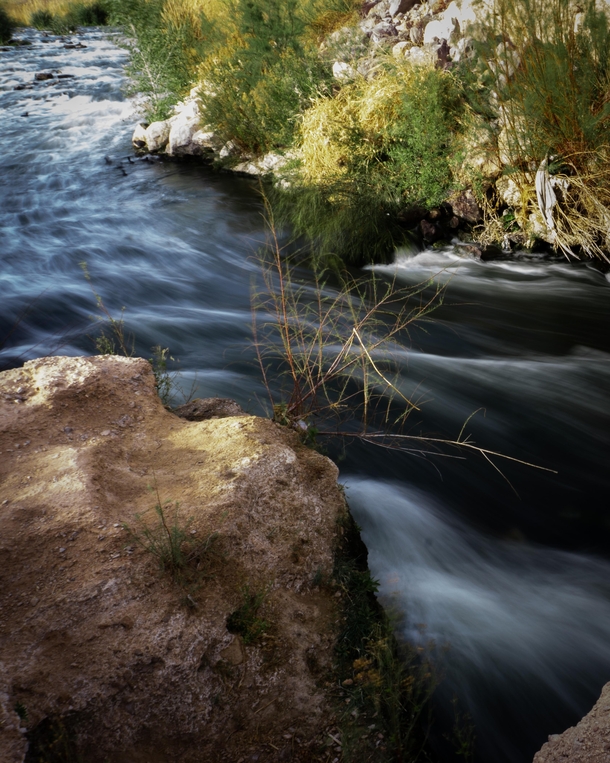 Long Exposure of the Las Vegas Wash in NV a tributary of Lake Meade 