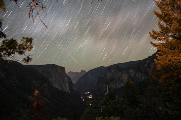 Long exposure of Yosemite Valley from Inspiration Point 