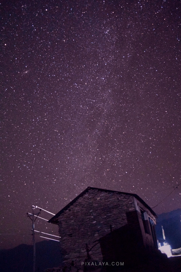 Long exposure photo of stars from Nepal 