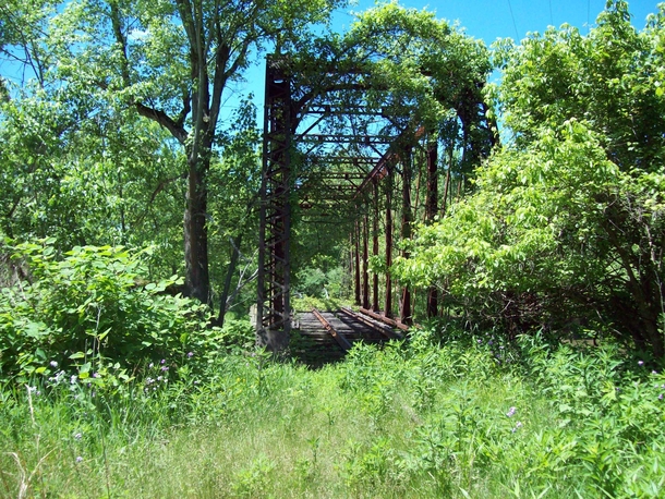 Long forgotton Railroad bridge in the Cuyahoga Valley National Park 