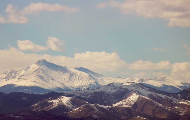Longs Peak of the Rocky Mountains  x