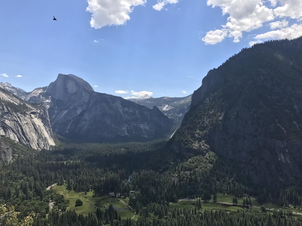Looks like an aerial view but actually from Columbia Rock Yosemite 