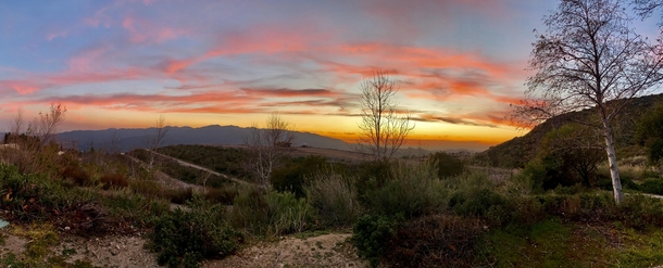 Los Angeles Panoramic Sunset Right Now 