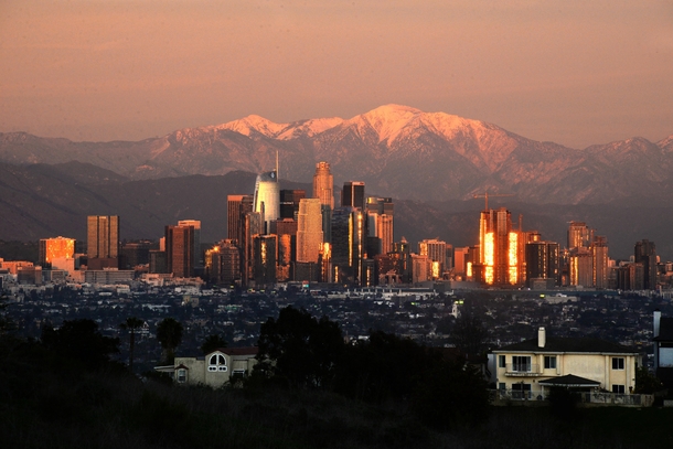 Los Angeles Winter Skyline 