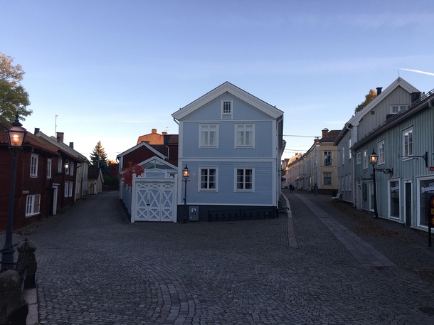 Lovely Eksjo Swedish wooden village