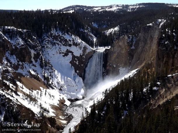 Lower Falls in Yellowstone National Park 