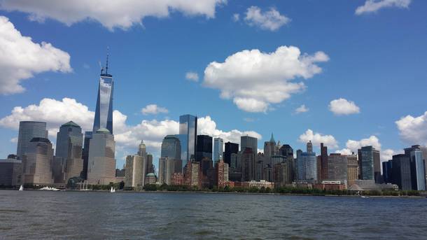 Lower Manhattan by boat x