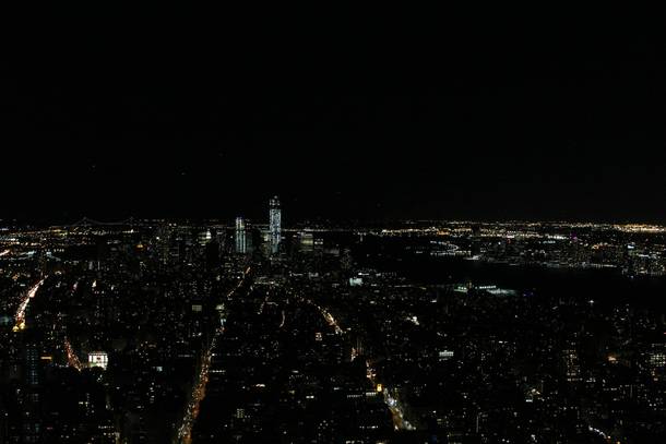 Lower Manhattan taken From Empire St Building at Night 