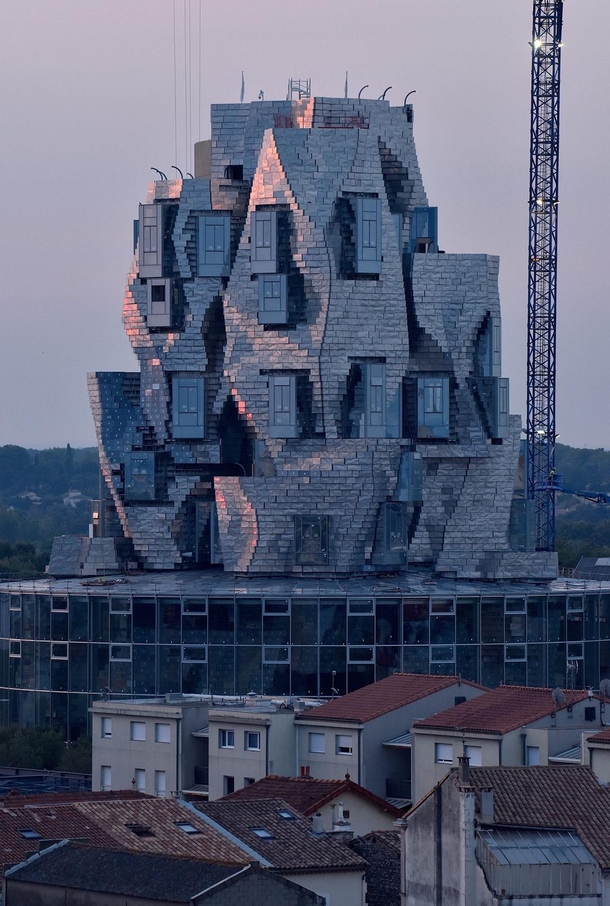 LUMA Arles Tower by Frank Gehry in the south of France 