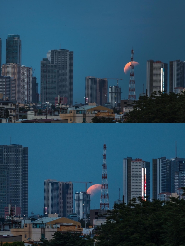 Lunar Eclipse in Manila PH