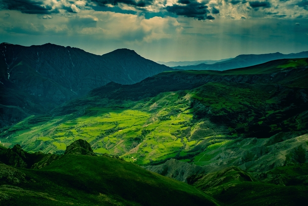 Lush mountains Armenia 