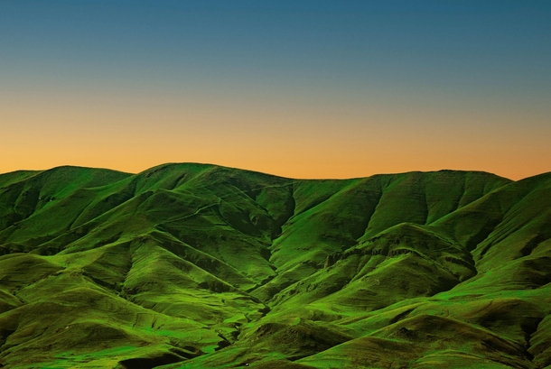 Lush mountains during sunset Armenia 