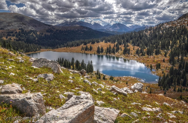 Lyle Lake in the Holy Cross Wilderness Area of Colorado 