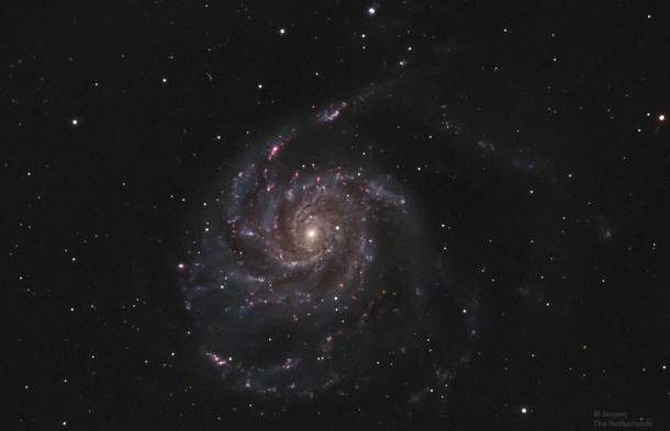 M Pinwheel Galaxy in HaRGB