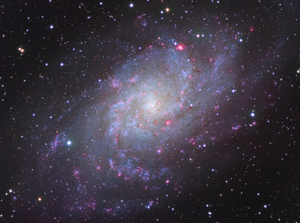 M the Triangulum Galaxy - an  hour exposure from dark skies 