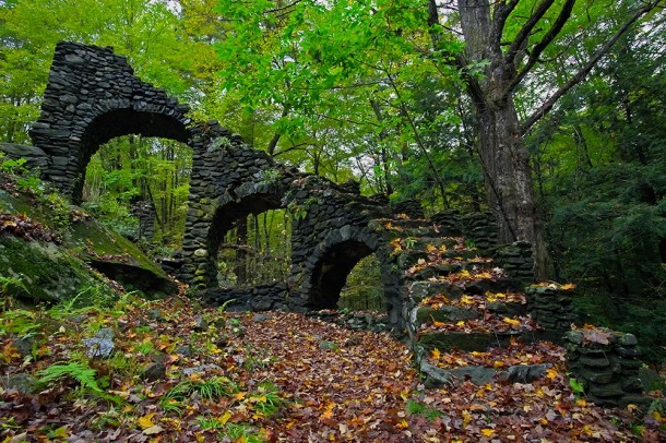 Madame Sherris Castle ruins in New Hampshire 