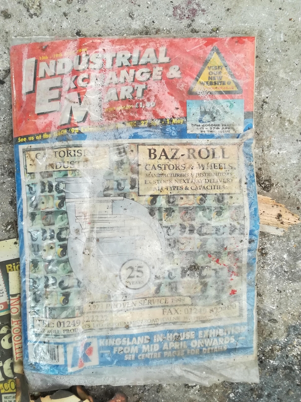 Magazine from  found in an old garage