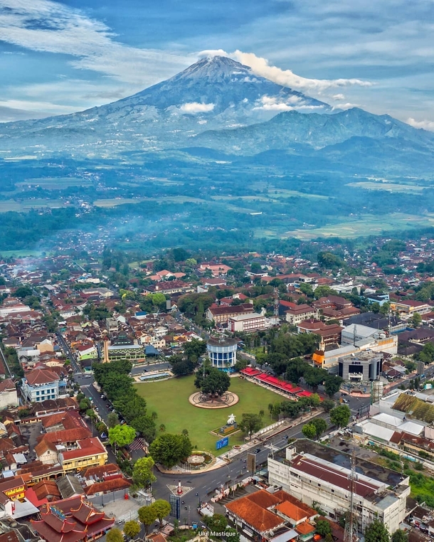 Magelang City in Central Java Indonesia A small city of  thousand people