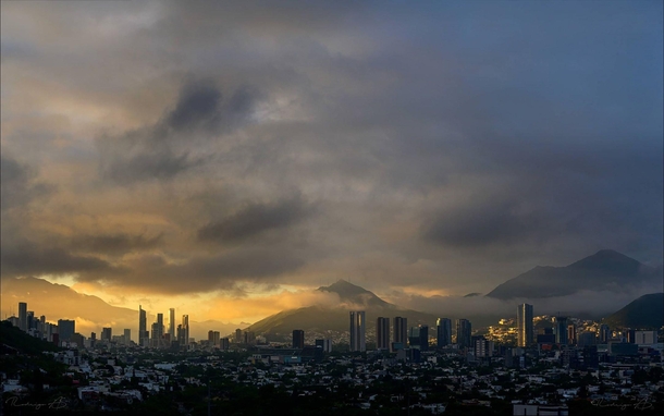 Magic morning in Monterrey Mexico