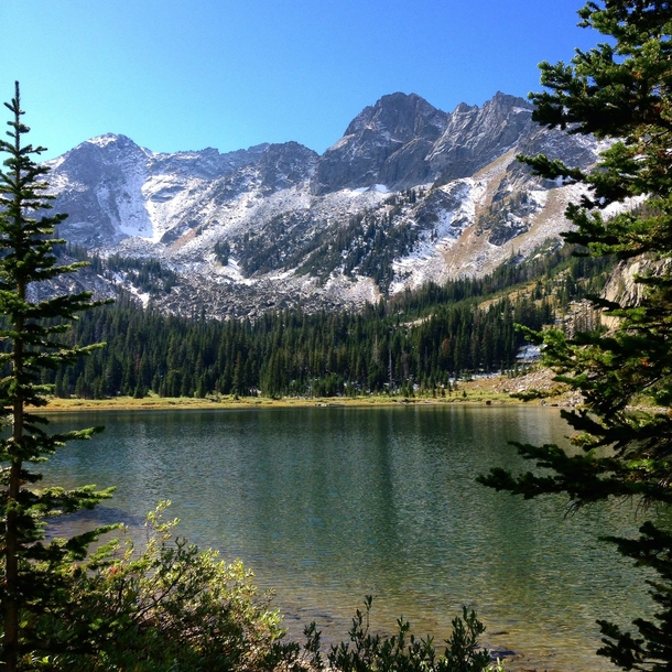 Magnificent Montana Mirror Lake in the spectacular Lee Metcalf Wilderness 