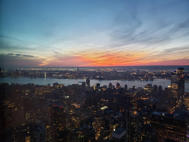 Manhattan at dusk NYC  x