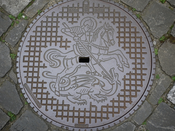 Manhole cover in Stein am Rhine 