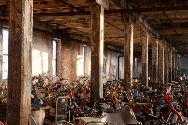 Many years ago I stumbled across a motorcycle graveyard with hundreds of abandoned classic and rare motorcycles Details in the comments