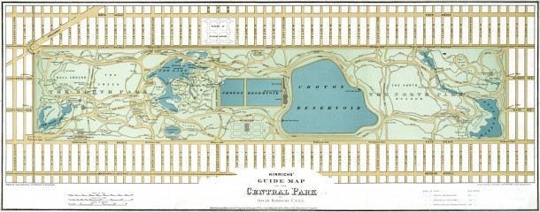 Map of Central Park New York City