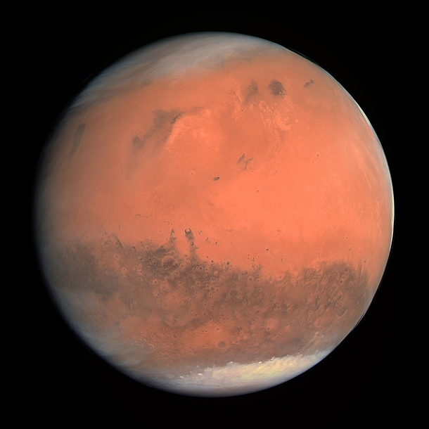 Mars as seen by Rosseta during a gravity assist