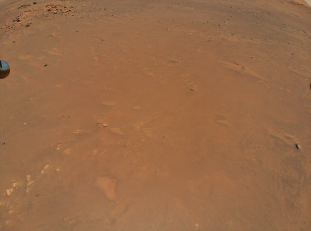 Mars from  feet in the air