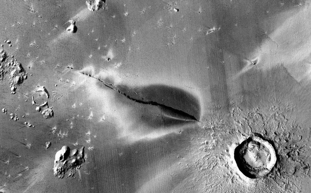 Mars Volcanoes courtesy Col Chris Hadfield