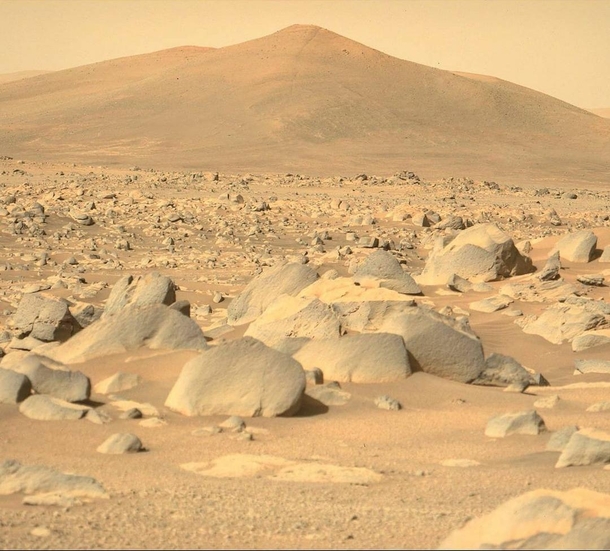 Martian landscape Mars Perseverance Rover captured this image