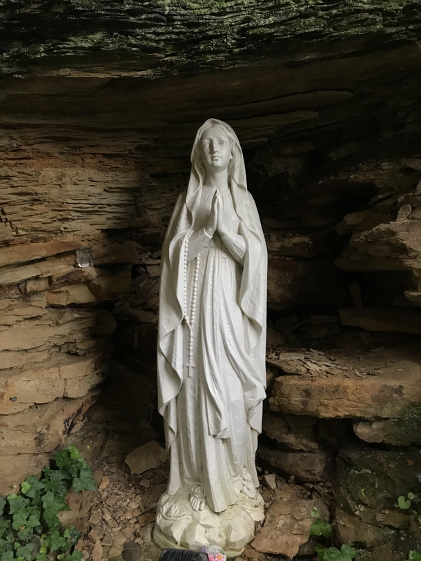 Mary Statue at an Abandoned Church