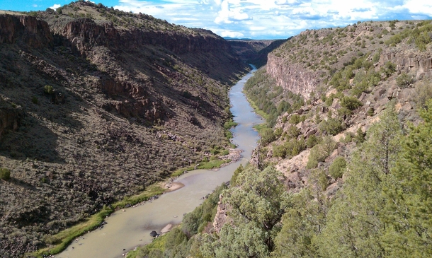 May not be the Grand Canyon but its my favorite picture I took while hiking the Rio Grande  OC