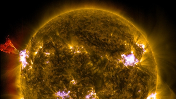 May rd  solar flare composite image cut and scaled 