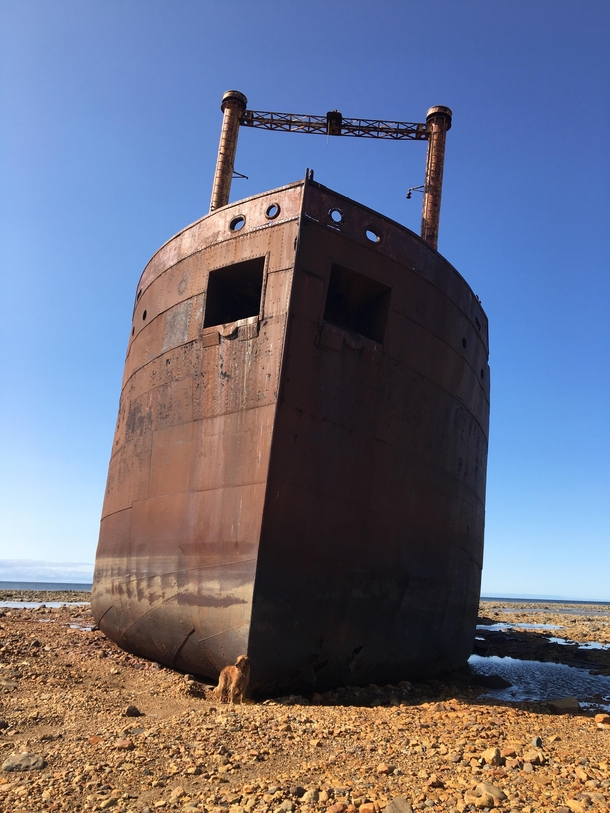 Meet the SS Ithaca a steamship built in  and ran aground near Churchill MB in  The holes in her hull pierced by the sea ice grow exponentially year to year and shes now almost at the point of collapse