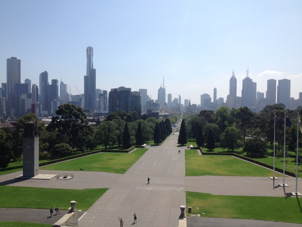 Melbourne from the Shrine 