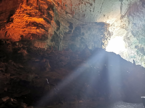 Melissani Cave Kefalonia Greece 
