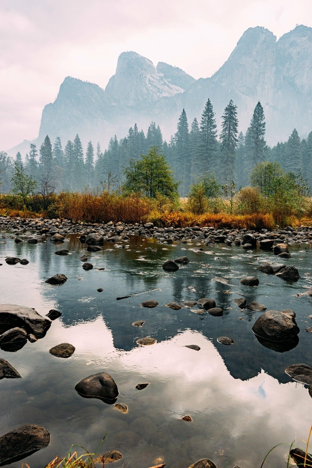 Merced Reflection - Yosemite CA 